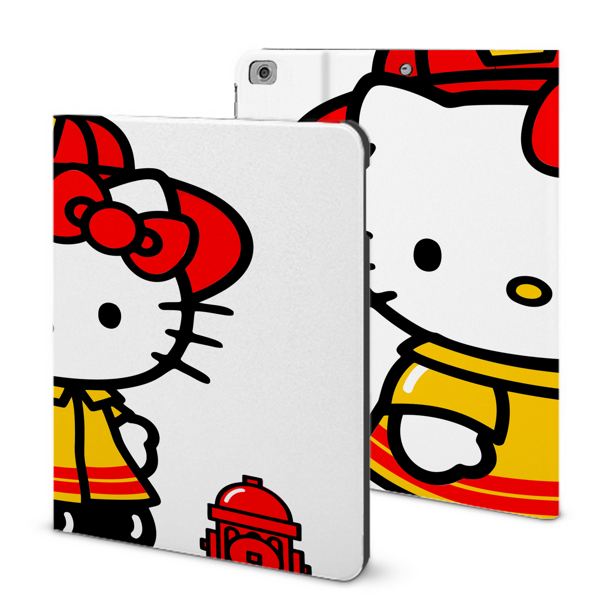 （画像用） Hello Kitty ハローキティ IPad ケース ブック型 PUレザー TPU 耐衝撃 軽量 薄型 ペン収納なし 全面保護 IPad 各モデル対応